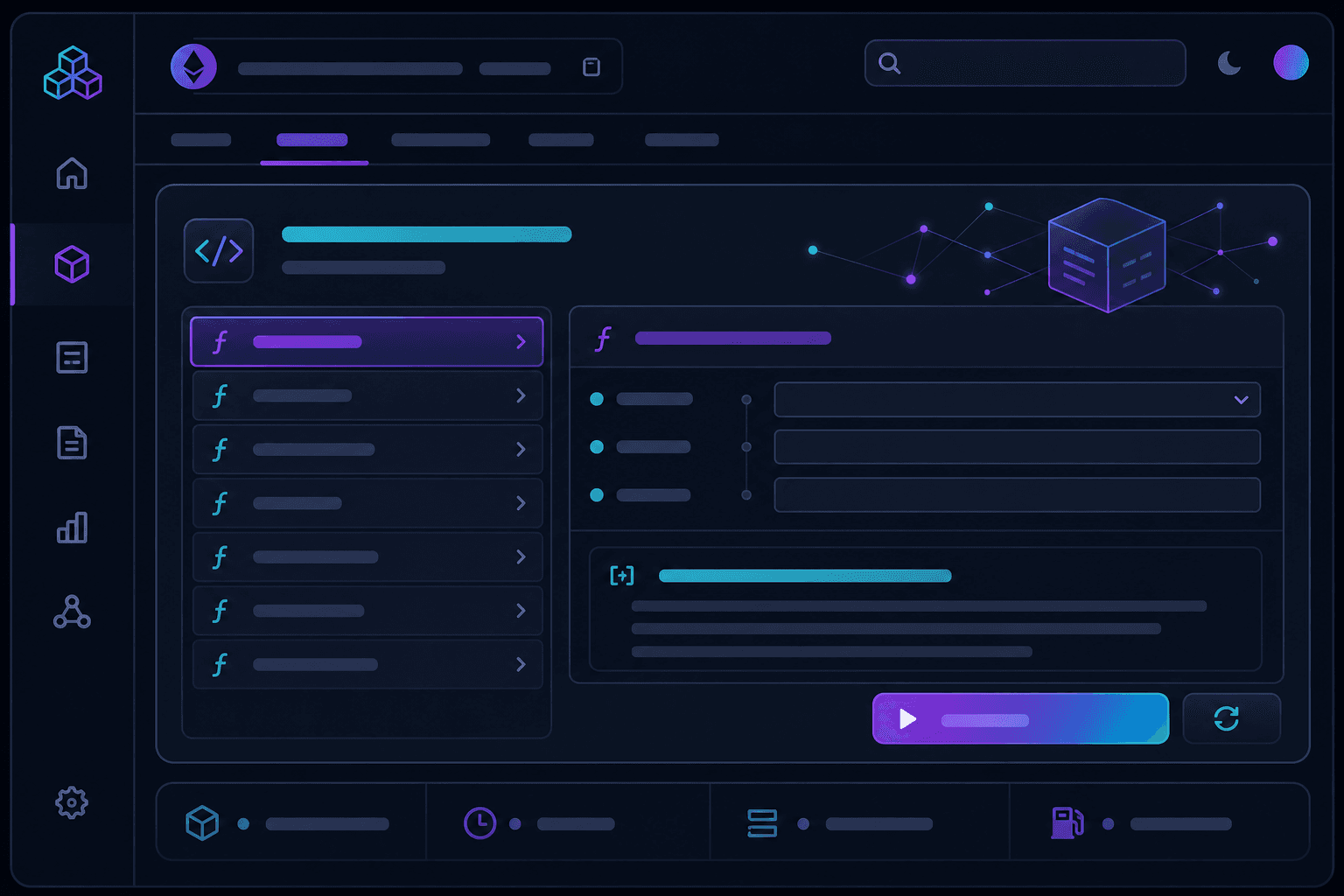 Block explorer Read Contract tab showing public NFT contract functions