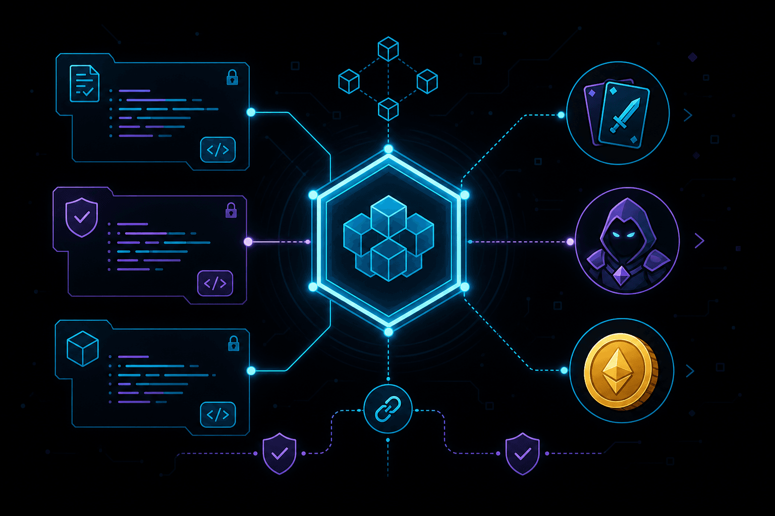 Smart contracts in Web3 gaming — program on blockchain powering game assets