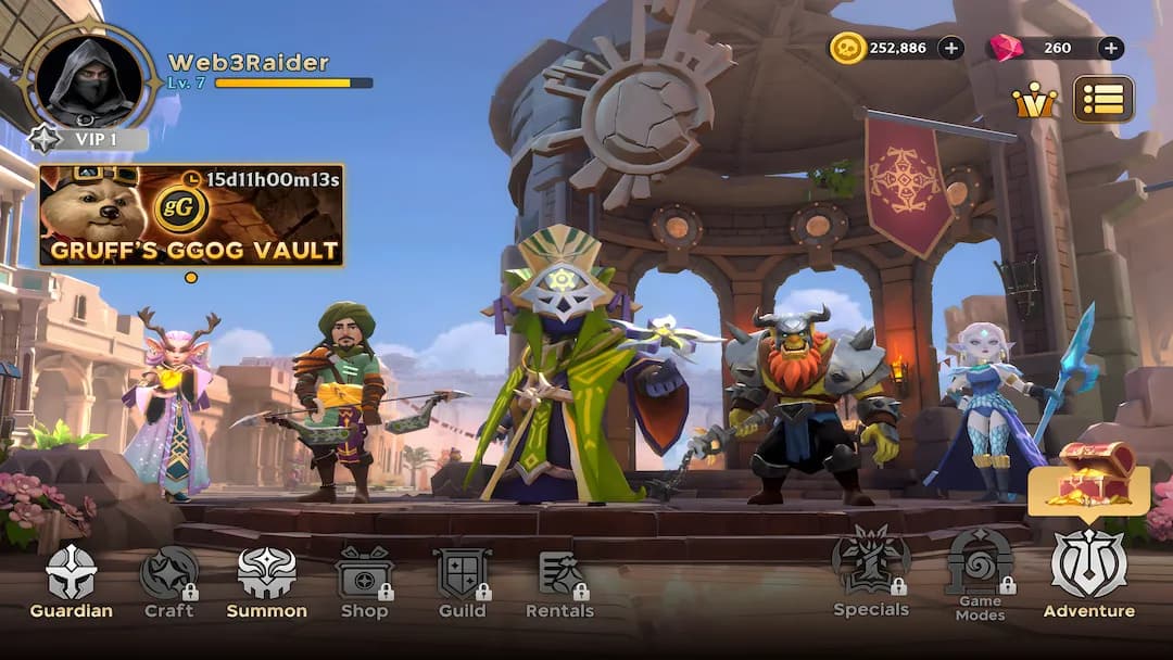 Guild of Guardians — combat and squad