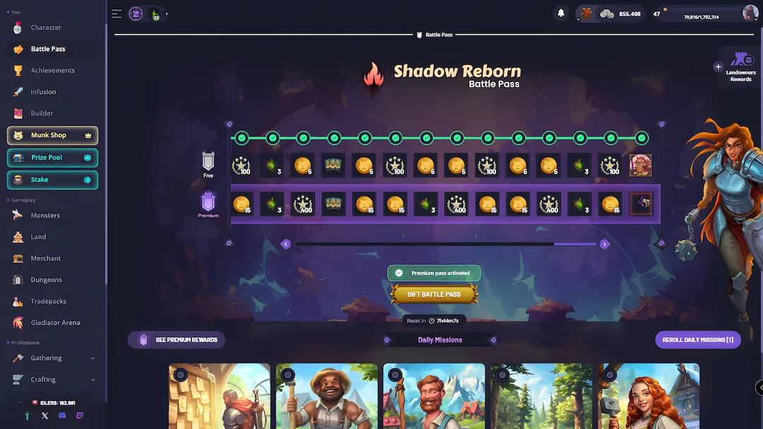 RavenIdle – idle RPG in the RavenQuest universe, play on browser and mobile