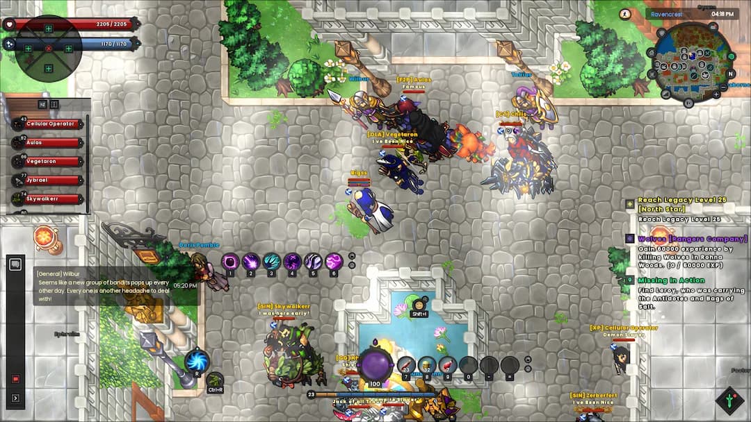 Introduction section - Raven Quest in-game screenshot (gameplay overview)