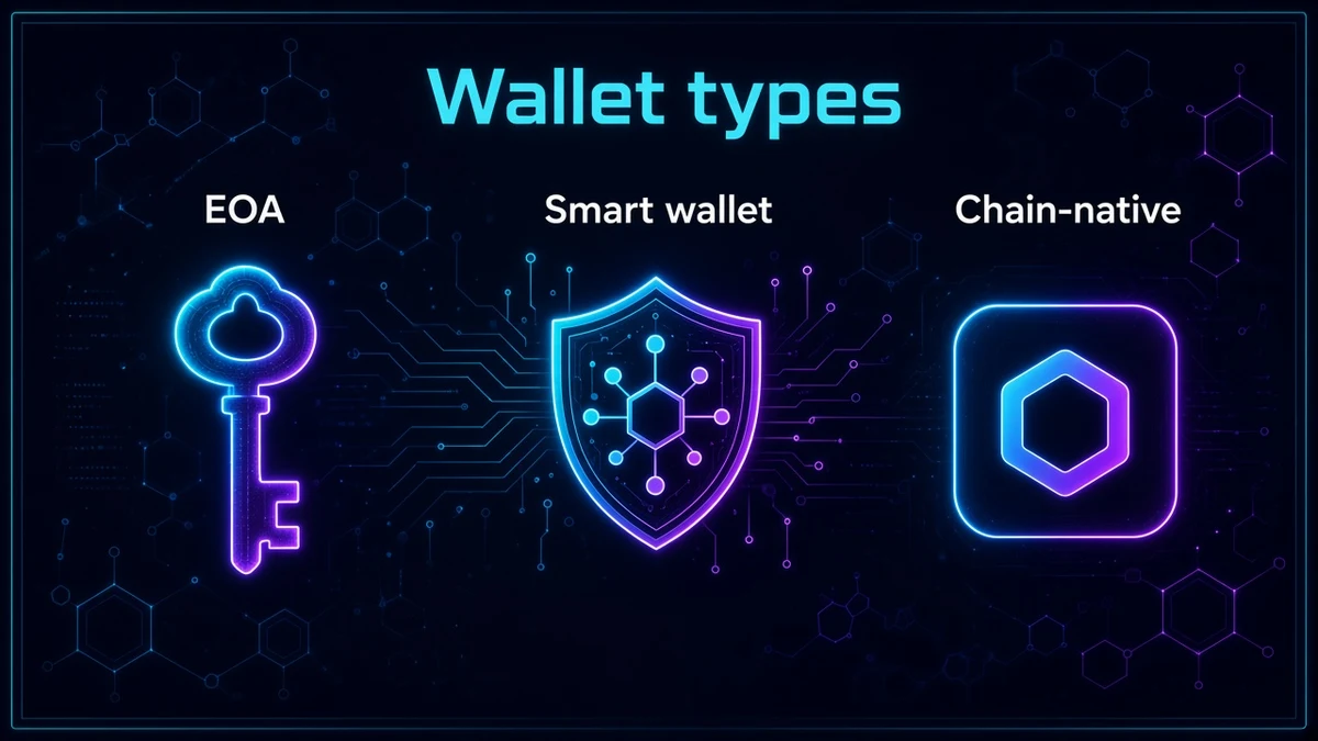 Wallet types in Web3 gaming: EOA, smart wallet, and chain-native app wallet