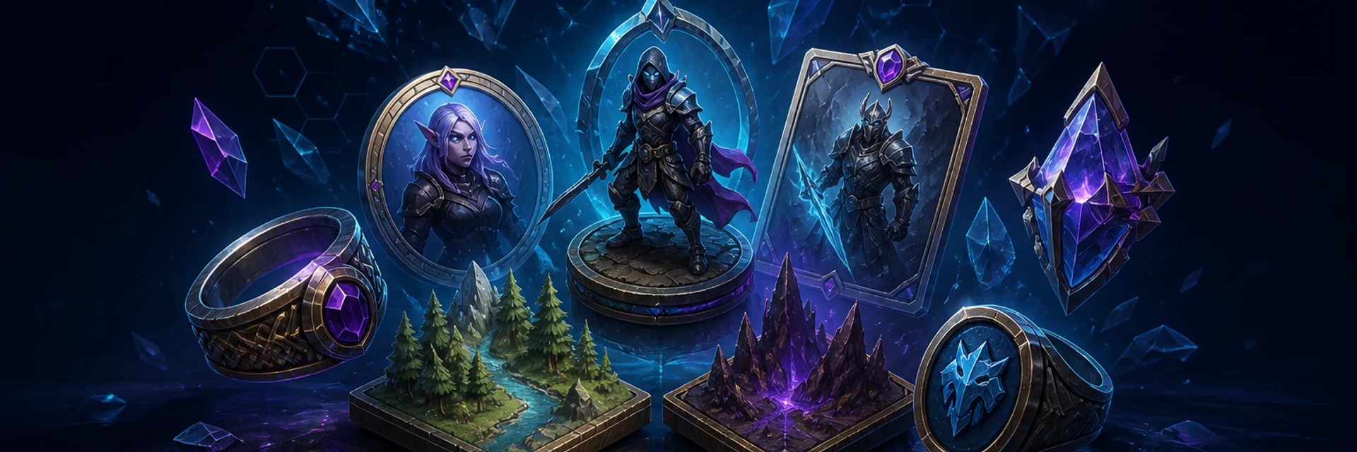 Stylized game NFT collectibles and on-chain market atmosphere